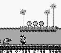 une photo d'Ã©cran de Super Mario Land 2 sur Nintendo Game Boy